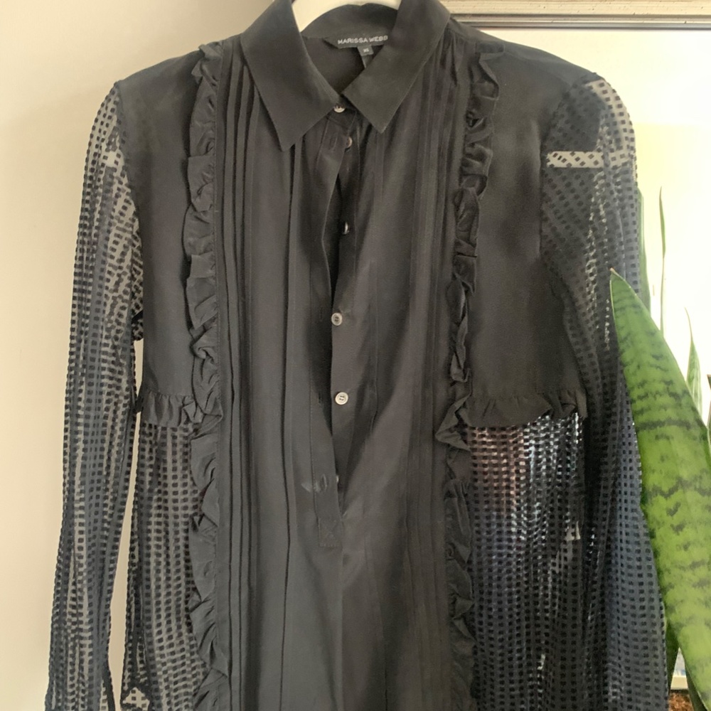 Marissa Webb Black Blouse